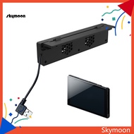 Skym* Switch Dock Cooler Quick Cooling Large Air Volume Portable Game Console Dock Cooling Fan for Nintendo Switch OLED/Switch