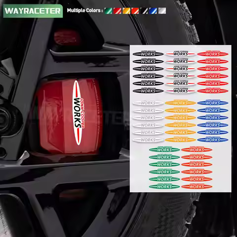 Hi Temp Waterproof Car Brake Caliper Sticker For MINI Cooper J01 F66 JCW F65 F67 U25 F60 F56 R56 R58