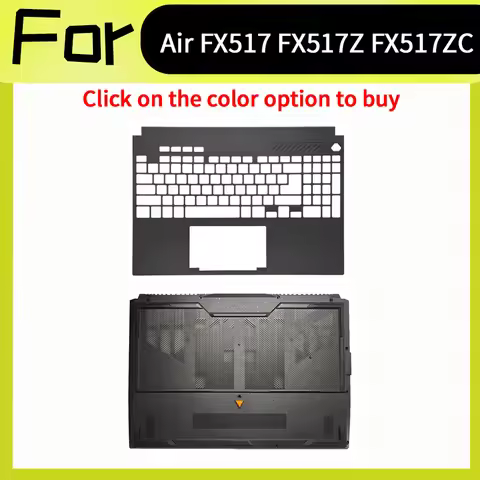 Black Laptop Accessorie For TUF Dash FX517 FX517ZC FX517ZE FX517ZM FX517ZR FX517Z Replacement Housin
