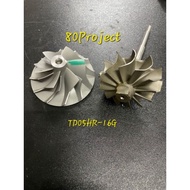 MITSUBISHI EVO 456789 TD05 TD05HR 16G TURBO Compressor Wheel Turbine Shaft Wheel