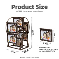 COLOGO 🥇 Creative Photo Frame Ferris wheel shape Combination 12 Photos 3R photo Frame