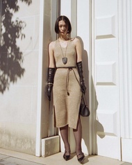 Brown sugar studio - เดรสโครเชต์เส้นใยตกแต่งเลื่อม