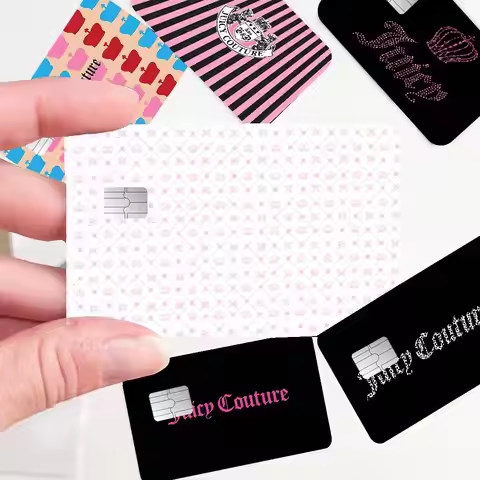 Fashion J-Juicy Cool Couture Various Anime Bank Credit Cards Pass Stickers Decoration Waterproof Sti