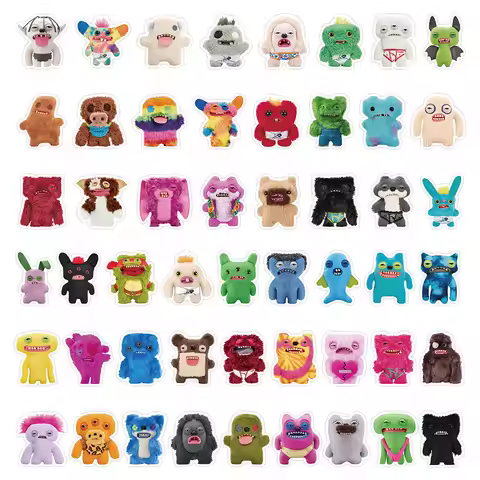 50PCS Cute Fuggler Cartoon Stickers Kawaii Toys Graffiti Decoration DIY Suitcase Fridge Laptop Guita