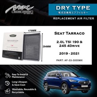 Seat Tarraco 2.0L TSI 190 & 245 4Drive 2019 to 2021 Max Racing Performance Dry Type Air Filter