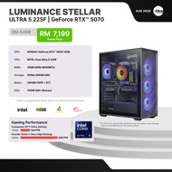 IDEALTECH LUMINANCE STELLAR INTEL GAMING PC ( INTEL CORE ULTRA 5 / NVIDIA RTX5070 12GB / 16GB RAM / 