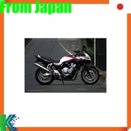 Realize CB400SF-REVO Motorcycle Muffler EBL-NC42 Compatible with 2008-2016 Models Aria Stainless Ste