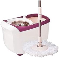 360 Spin Mop Bucket with 2 Extra Microfiberd Extended Handle Stainless Steel Drainage Basket for Home Floor Cleaning Anniversary