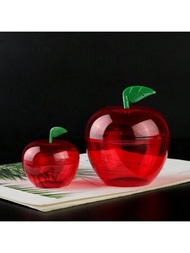 平安夜蘋果形糖果禮盒,帶有紅色透明塑膠球,用於包裝糖果和餅乾