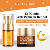 ELLEN ELLA Anti Aging Set 4X Retinol Serum 35ml + Retinol Cream 30g