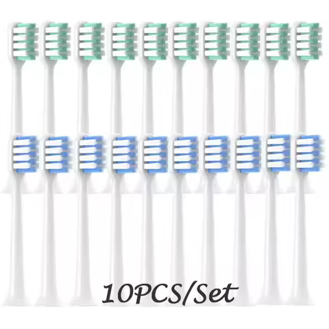 Replaceable for DR BEI bet-c01/Dr-Bei C1/C2/S7 10 PCS Brush Heads Soft DuPont Bristle Sonic Electric