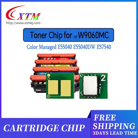4-Pack Toner Chip for HP Color LaserJet Managed E55040 E55040DW E57540 E57540DN E57540C Printer W906