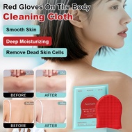 Red body gloves cleaning wipes