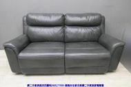 【台北二手家具】百豐悅 新北二手傢俱-二手 沙發 LA-Z-BOY 深灰色 牛皮 電動沙發 板橋二手家具 新莊二手家具