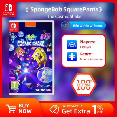 Nintendo Switch Game Deals - SpongeBob SquarePants: The Cosmic Shake - Support TV Tabletop Palm Game