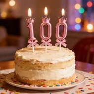 Pink 0-9 Number Birthday Cake Decorations, 3D Number Cake Toppers, 0-9 Number Birthday Candles, 18th