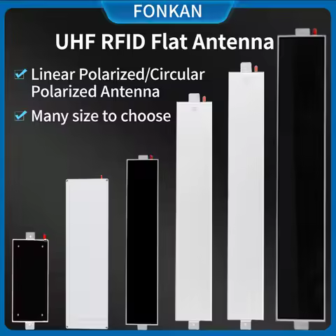 UHF RFID Antenna Linear /Circular Polarized RFID Flat Panel Antenna UHF High Gian 8dbi 10dbi 12dbi N