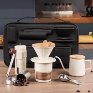Hot-Selling Hand-Brewed Coffee Bean Set Outdoor Camping Equipment Portable Travel Coffee Maker Hand-