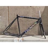 3333TSUNAMI 2025 New Style SNM100 Fixed Gear 700c Aluminum 49cm 52cm 55cm 58cm Frame  and Fork Singl