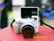 Camera Kamera Mirrorless Canon Eos M3 Lensa 15-45mm Putih Murah