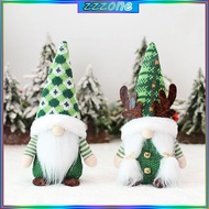 zzz Christmas Knitted Green Gnome Plush Beard Xmas Festival Party Kitchen Table