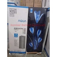 KULKAS 2 PINTU 50watt garansi resmi tanpa bunga es AQUA AQR - D 270 lk lb bunga Promo murah bandung