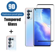 2 in 1 OPPO Reno 5 5Z Pro HD 9D Tempered Glass Screen Protector with Camera Lens Protector for OPPO Reno 7Z 7 6 5 4 Pro 5G