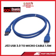 J02 USB 3.0 TO MICRO CABLE 1.5M