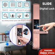Smart Lock Set Fingerprint Door Lock /IC Card /Password Lock Waterproof Door Lock Digital Electronic Door Lock Kunci Pintar