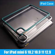 Transparent iPad Case For 10.2 9th 8th 7th Generation iPad Air 5 4 10.9 For iPad Pro 11 12.9 4th 5th 2021 Mini 6 Acrylic Cover shockproof hard case