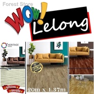 ↂTikar Getah 20m x 1.37m (4.5 kaki) PVC Vinyl Carpet Flooring Rug Mat Home Decor Canopy Karpet Velvet Toto Khemah Kanopi