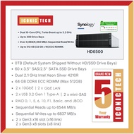 Synology HD6500 60-Bay Rackmount NAS Enclosure. Scalable high-density storage server for multi-petab