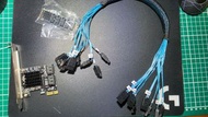 PCI-E sata擴展卡 m.2 SATA擴展卡 8對8 伺服器sata線