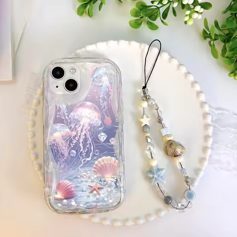 Shell Jellyfish Starfish Ocean Case For Redmi Note 14 13 Pro Plus 12 11 10 Pro 10S 11S Xiaomi Redmi 
