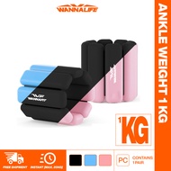 WANNALIFE Ankle Wrist Bracelet Weight 1kg Adjustable | Hand and Foot Weight Bracelet | Weight Traini