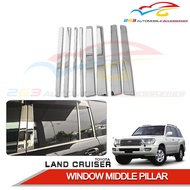 TOYOTA LAND CRUISER NINJA KING FJ100 FJ 100 DOOR WINDOW MIDDLE PILLAR 'STAINLESS STEEL' (CHROME) '8 