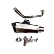 คอท่อ Honda adv 160 วัสดุแสตนเลสเกรด304 + ปลายท่อ Ak Shorty ฟรีแคทลดเสียง มีสีให้เลือก