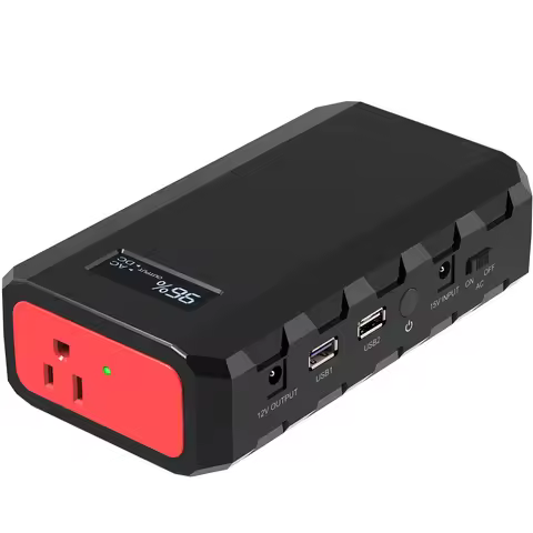 65W Portable Power Station with AC Outlet 110V External Battery Pack 88.8Wh/24000mAh Solar Generator