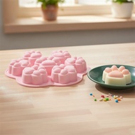 7-Piece Cat Paw Dog Paw Silicone Mold for Cakes Candles Plaster Jelly Dessert Resin Molds