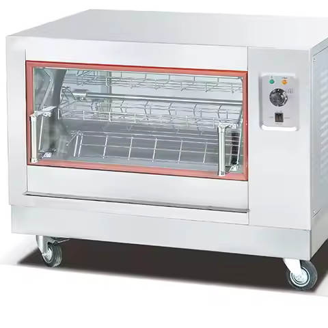 Commercial Chicken Rotisserie Machine Stainless Steel Chicken Rotary Rotisseries Professional Electr