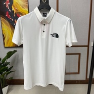 THE NORTH FACE D745 [Ice Silk Trackless ลูกปัดตาข่าย] เสื้อ POLO เปลือยสำหรับฤดูร้อน ดูดซับเหงื่อ นุ