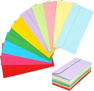 100 Pack Colored #10 Business Envelopes 4-1/8 x 9-1/2 in Mailing Envelopes for Office, Business Lett