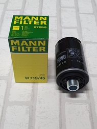 กรองน้ำมันเครื่อง  VW  Beetle  5C ( 2011 - 2016 )  รุ่น  2.0 TSI    Oil Filter  Mann  W719/45 / W 71