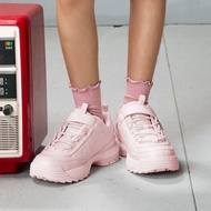 FILA KIDS DISRUPTOR 大童復古鋸齒老爹鞋-粉 3-J143Z-650
