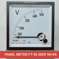 Panel meter fort FT-96 500V size 96UNT96 voltmeter analog FT96 500v original fort