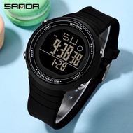 [Aishang watch industry]SANDA แฟชั่นกีฬาผู้ชาย39; S และผู้หญิง39; S นาฬิกาแฟชั่นสันทนาการกันน้ำ LED อิเล็กทรอนิกส์นาฬิกาสุภาพสตรีนาฬิกาสุภาพสตรีนาฬิกา