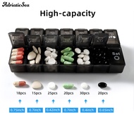 AD-Pill Box 14 Grids Sealed Lightweight 7 Days Weekly Pill Case Medicine Tablet Dispenser for Home