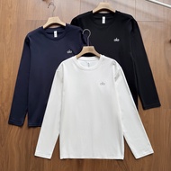 ALO'A American Sports Style Classic Autumn Casual Pure Cotton Comfortable Long Sleeved T-shirt Base 