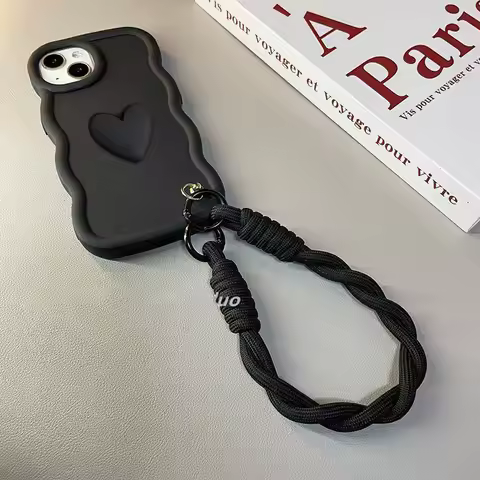 For Honor Magic 7 Lite Case Honor Magic7 Lite Phone Case Magic 7Lite 3D Love Heart Hand Rope Strap C