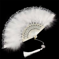 New lace fan, classical folding fan, vintage style, suitable for dance, cheongsam, runway shows, pal